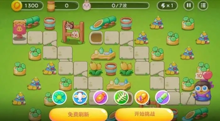 如何保卫萝卜4卧兔藏龙的第9关